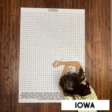 Iowa State Giant Word Search Puzzle